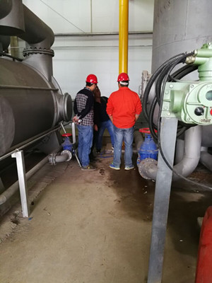 天工公司安裝一部孟村礦瓦斯泵站2號系統(tǒng)1號泵順利試運轉