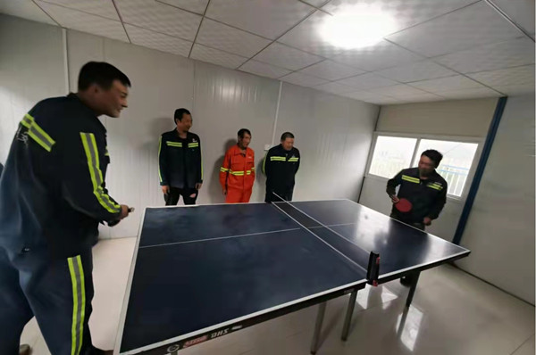 陜煤建設(shè)機(jī)電安裝公司玉華項目部迎十一乒博活動出彩