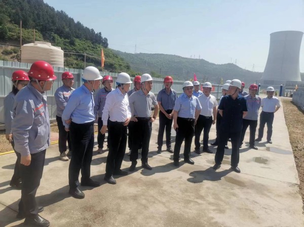 陜煤集團(tuán)副總經(jīng)理宋召軍一行蒞臨黃陵礦業(yè)店頭電廠項(xiàng)目檢查指導(dǎo)工作