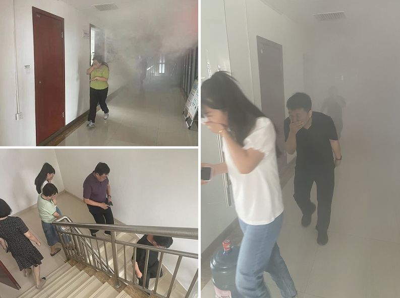 陜煤建設(shè)天工公司：聚鄰里單位合力助演練，依應(yīng)急方案逃生顯真章