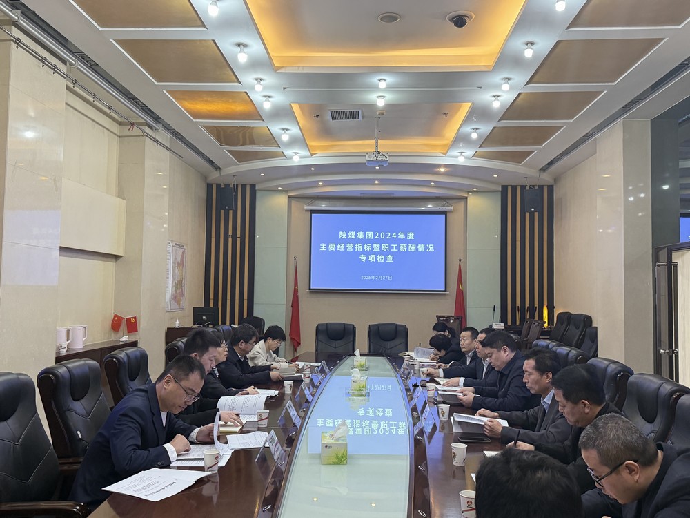 陜煤集團(tuán)檢查組蒞臨建設(shè)集團(tuán)開展2024年度主要經(jīng)營指標(biāo)及職工薪酬情況專項檢查